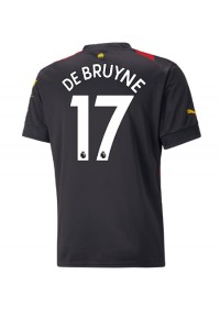 Manchester City Kevin De Bruyne #17 Fotballdrakt Borte Klær 2022-23 Korte ermer